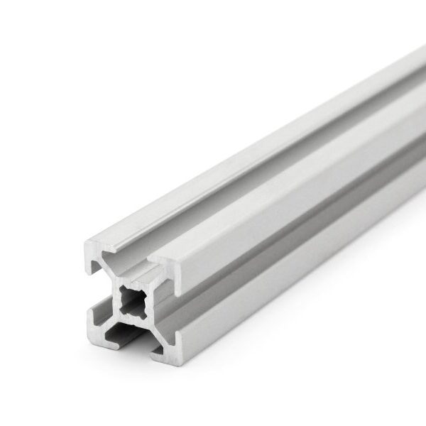 Aluminum profile 20x20 L B type groove 6 light silver Alu 300mm