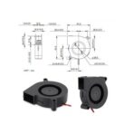 Turbo Cooling Fan 24V DC 5015 - Image 2