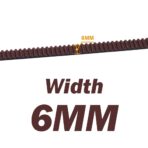 Gates 2GT belt synchronous belt Timing belt Width 6MM per metrer - Εικόνα 4
