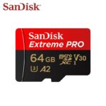 SanDisk Extreme Pro Micro SD Card 64GB With SD Adapter