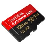 SanDisk Extreme Pro Micro SD Card 128GB With SD Adapter