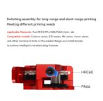 HGX-LITE Dual Gear Extruder Red - Image 3