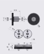 HGX-LITE Dual Gear Extruder Red - Image 4