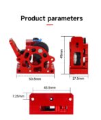 HGX-LITE Dual Gear Extruder Red - Image 7