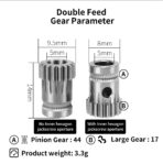 Dual Drive Gear Extruder Kit Hardened Steel - Image 4