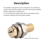 Trianglelab Melt Zone Extender (ZME-V) – High Flow Upgrade Adapter - Image 4