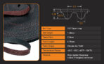 GT2 Timing Belt – Fiberglass Reinforced, Neoprene with Nylon Jacket - Εικόνα 3