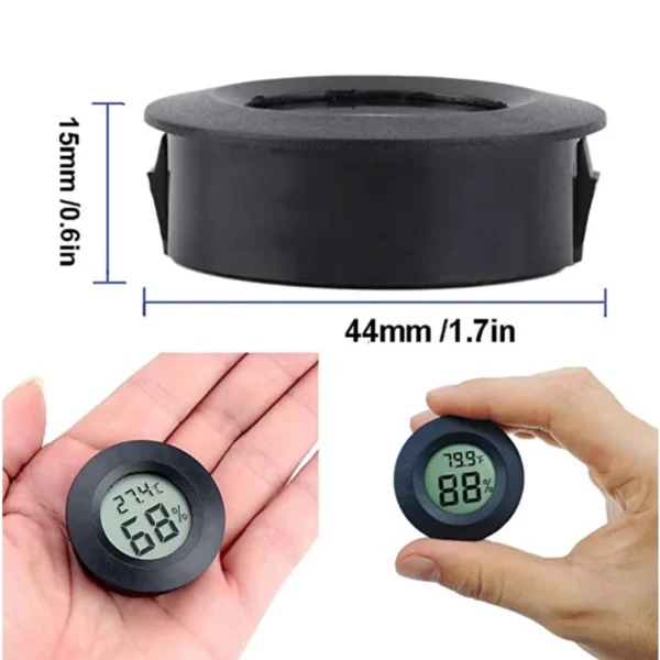 Mini Round LCD Digital Hygrometer and Thermometer
