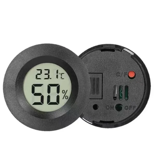 Mini Round LCD Digital Hygrometer and Thermometer