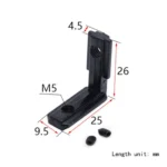 Inside Hidden Bracket L Shape Interior Corner 2020 Black