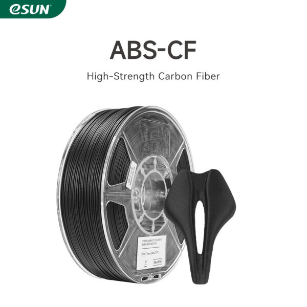 eSUN ABS-CF Black 1.75mm 3D Filament 1KG carbon fiber reinforced parts