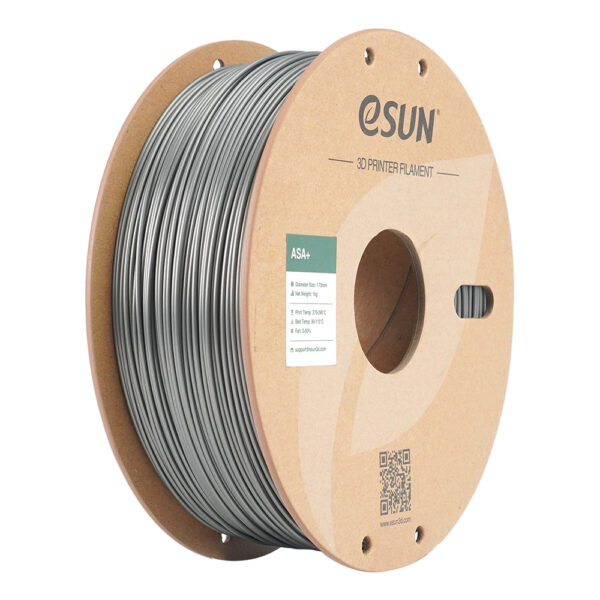 eSUN ASA+ Silver 1.75mm 3D Filament 1KG metallic UV resistant parts