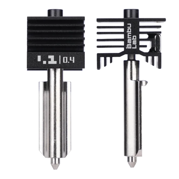 Bambu Lab Hotend H2 P2 Series 0.4 mm Hardened Steel quick swap nozzle assembly
