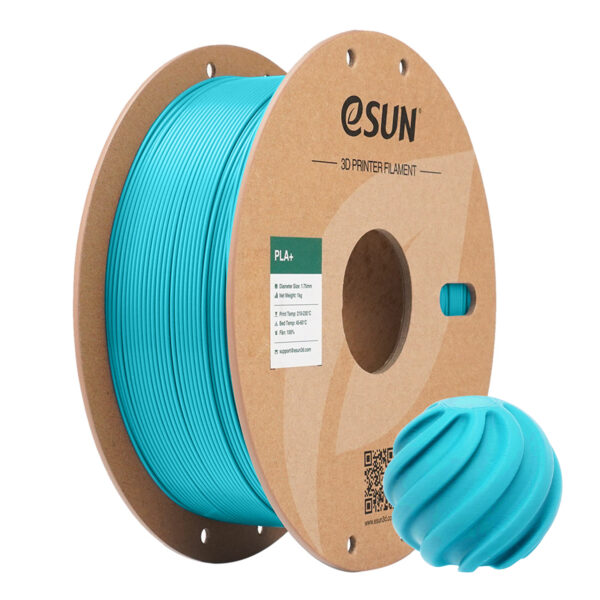 eSUN PLA plus Light Blue 1.75mm 3D Filament 1KG smooth soft blue high toughness cardboard spool